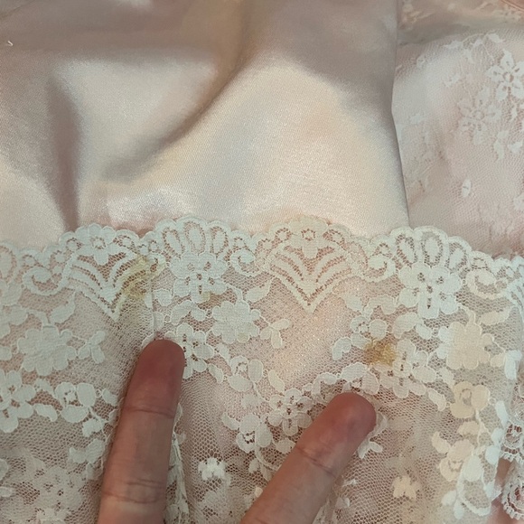 3/$30 Vintage Satin & Lace Nightgown - Picture 8 of 10